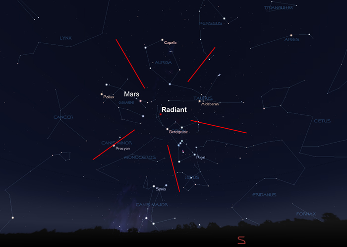 2018年10月22日猎户座流星雨极大期