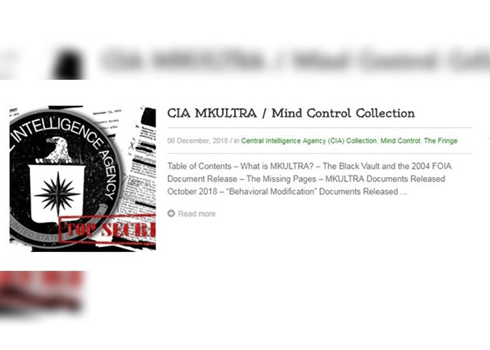 The Black Vault在网站公开档案。