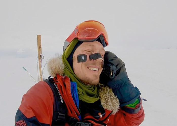 54日走完1600公里 美国冒险家奥布雷迪成独自横越南极洲第一人