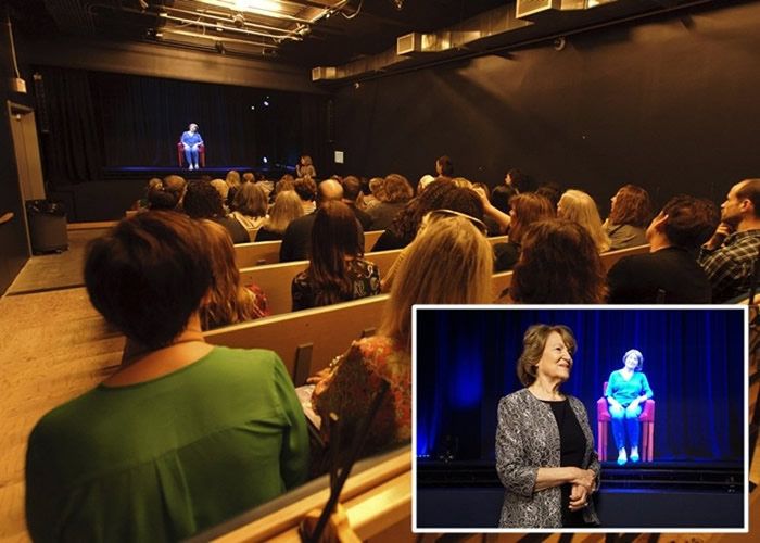 纪念馆也会在剧场举行小组互动。