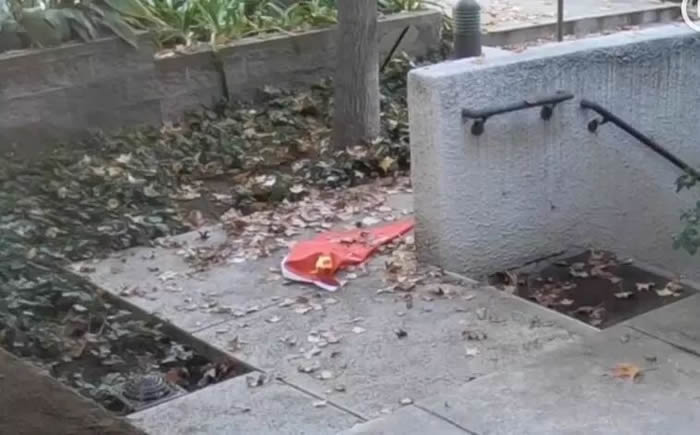 网红“毒角SHOW”发布监控视频 美国华裔老翁拾起五星红旗片段再度在网上爆红