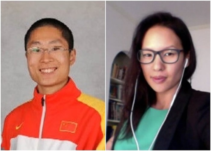 李大鹏(左)及边思恩(右)是其中2名入选的华裔志愿者。