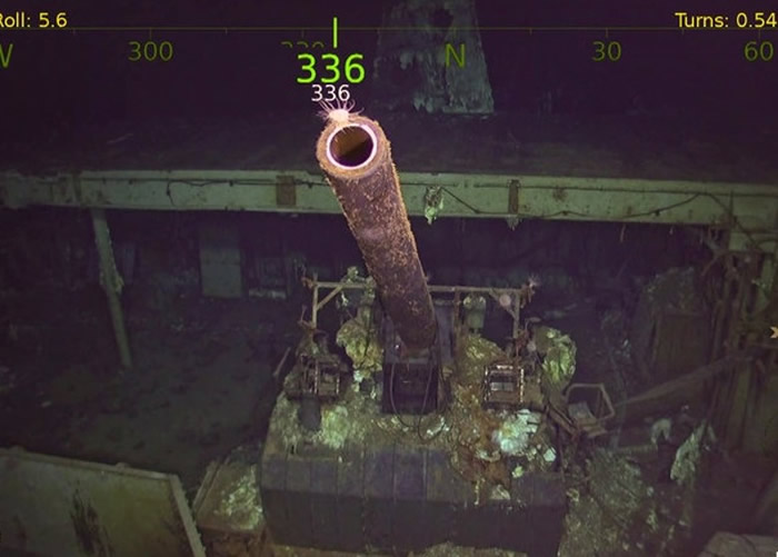 研究团队发现大黄蜂号残骸。