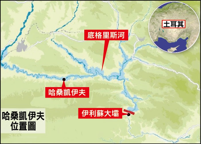 水坝建成后势将古城淹没。