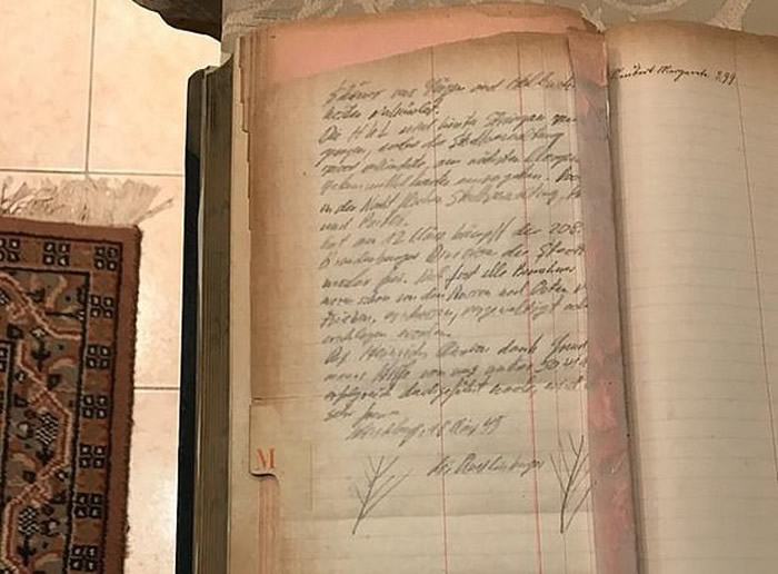 该本纳粹亲卫队的日记曝光。