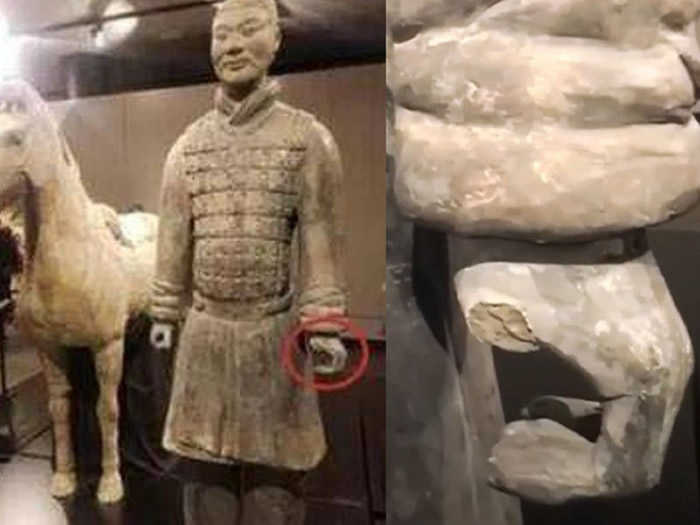 美国男子Michael Rohana折断兵马俑手指带回家当纪念品案 费城法院宣布审判无效