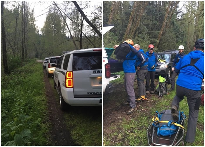 美国华盛顿州皮尔斯县男子攀山后失踪 忠犬不离不弃吠声助警搜救