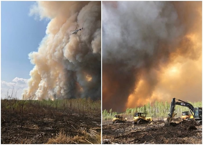 加拿大艾伯塔省山火连烧10日 焚毁范围相当于2个香港的土地面积