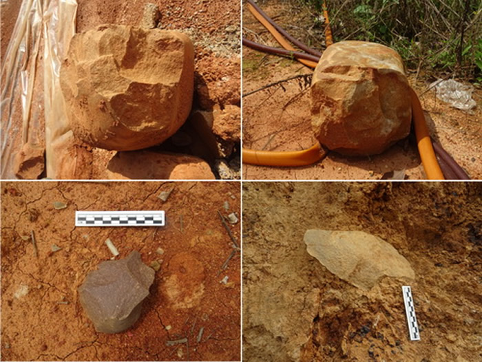 石器调查采集现场