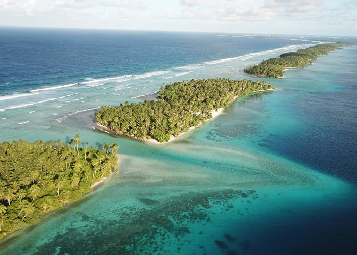 新研究指处于太平洋低洼地区的珊瑚礁岛面对气候变化时会改变自身的形状