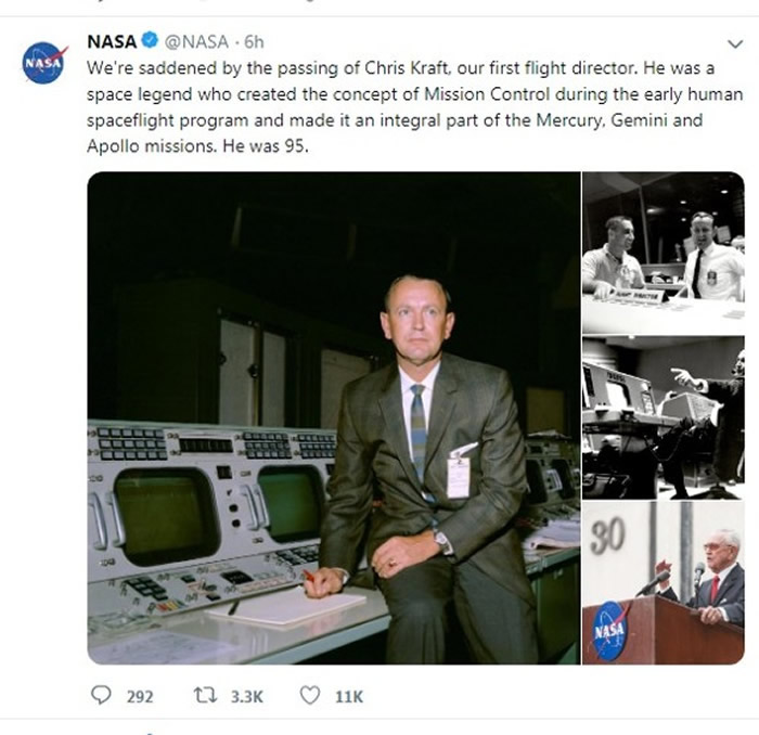 NASA֮Christopher Columbus Kraft Jr.95