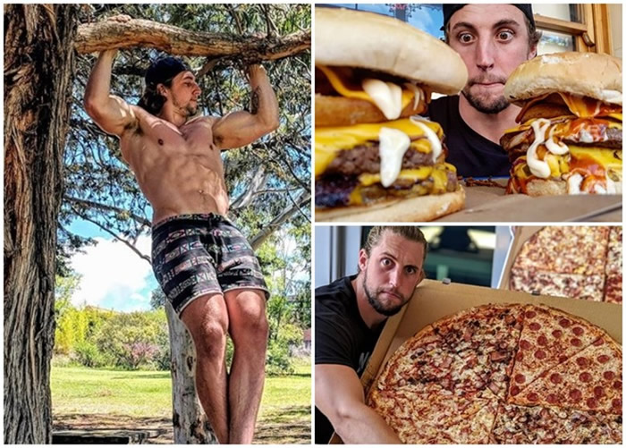 澳洲25岁大胃王男子Jesse Freeman荣登两项2020年健力士世界纪录大全