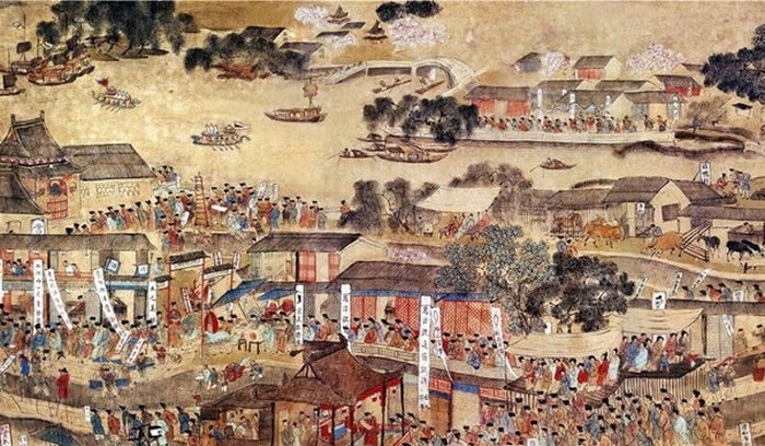 明朝画家仇英的《南都繁会图》