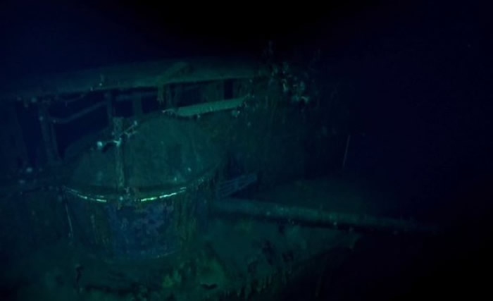 RV Petrel在中途岛海域约5400公尺深海底发现二战日本海军航空母舰加贺号残骸