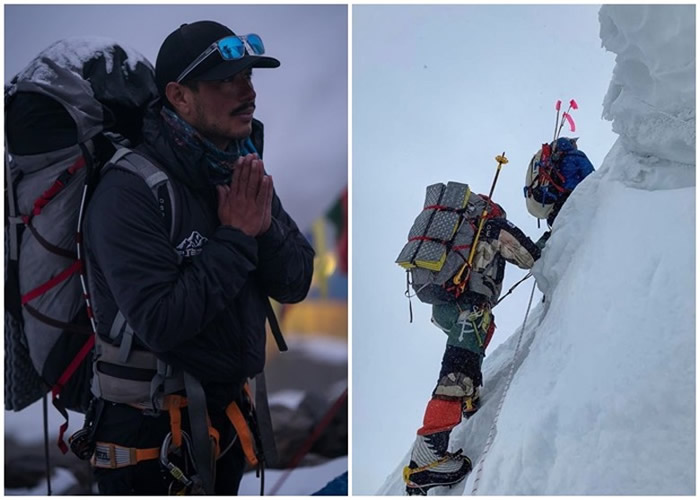 尼泊尔登山家普尔亚(Nirmal Purja)短短7个月时间登上世界上14座最高山峰