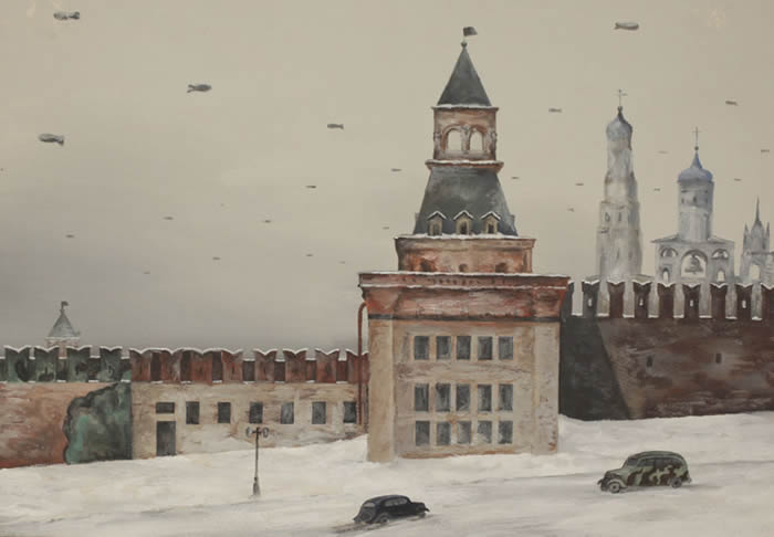 莫斯科克里姆林宫的掩饰伪装草图