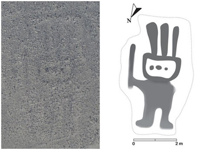日本山形大学在秘鲁纳斯卡沙漠新发现143处人和动物形状的地画 首次使用人工智能分析航拍照后发现