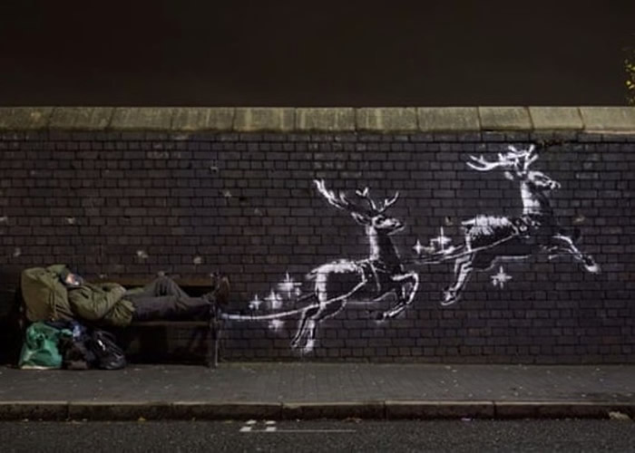 Ӣ������Ϳѻ��ʦBanksyʥ������ ѱ¹��¶���߷���