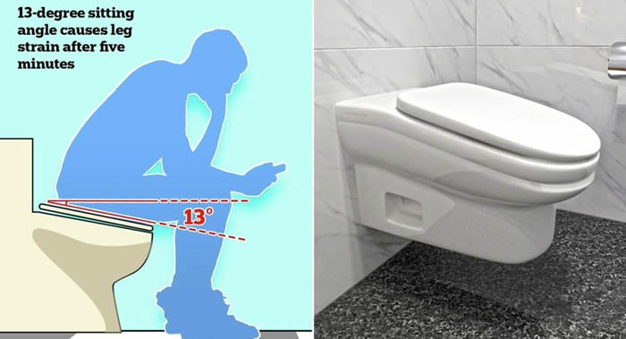Ӣ����StandartToilet����˾����һ����ǰ��б13�ȵ���Ͱ��ʹ���ʱ�����