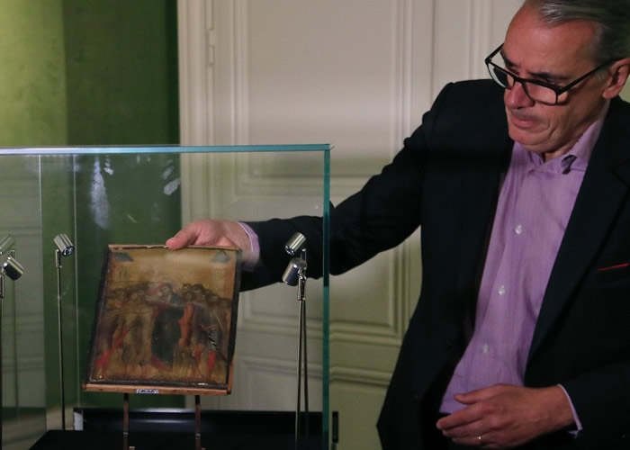 法国厨房挂画——13世纪意大利画家契马布埃Cimabue《嘲弄基督》成国宝 文化部禁出口拟收购