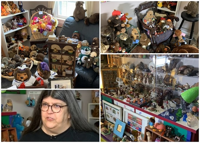 美国维珍尼亚州切斯特菲尔德女子对海狸情有独钟 拥1456件相关产品有望创新世界纪录