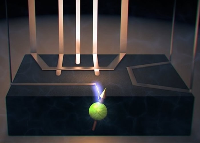 团队以电脑模拟出核电共振现象。图为构想图。