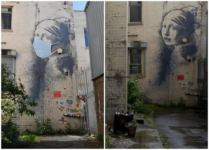 Banksyԭ��������Ĥ����Ů������ͼ���е���Ů�����Ͽ��֣���ͼ����