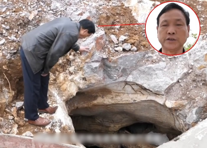 贵州省铜仁市玉屏侗族自治县村民无意挖出岩洞 各种形态钟乳石林立俨然“地下画廊”