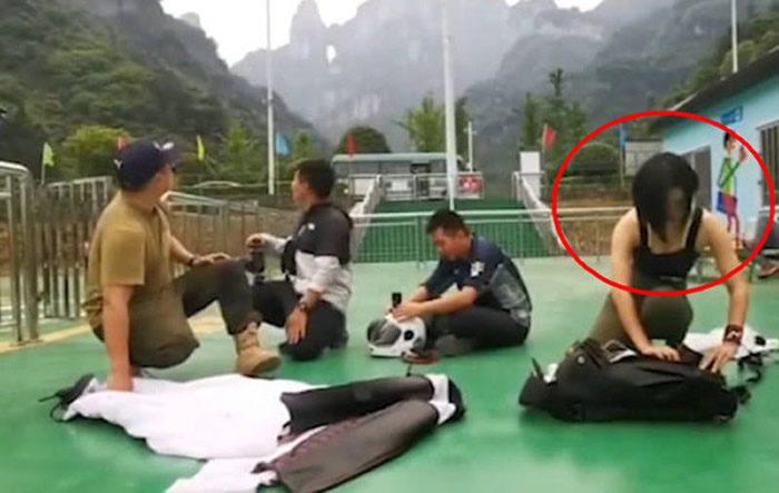 翼装飞行女生曾称为自己而活!刘安在张家界天门山进行“飞鼠装滑翔”时不幸遇难