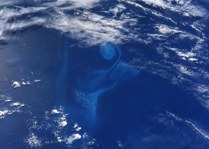 国际空间站宇航员眼中独特的地球景色 南太平洋神秘海洋漩涡照片引热议