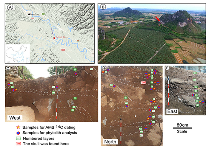 广西隆安县娅怀洞遗址(研究团队 供图)