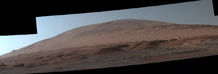 另一张新发布的图片显示了2019年10月夏普山的引人注目的肖像,夏普山是盖尔陨石坑内的巨大中央山。