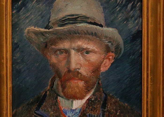 梵高一生投入艺术创作。