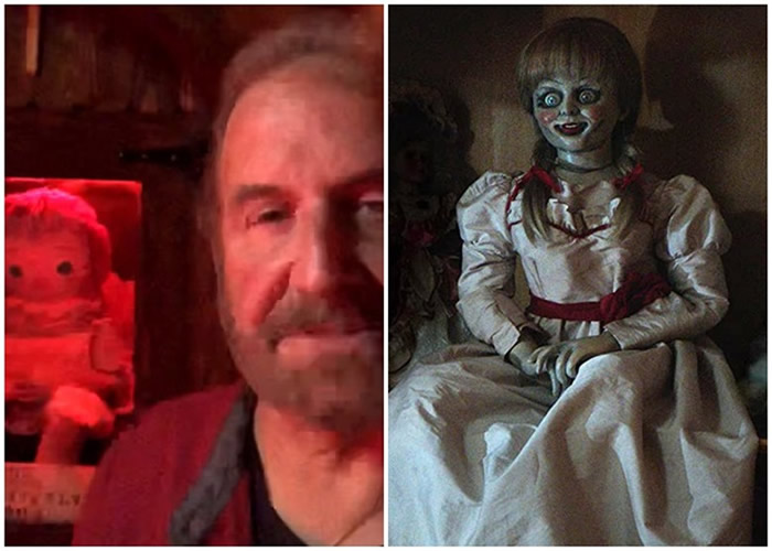 美国康涅狄格州灵异博物馆内的安娜贝尔逃脱?驱魔人华伦夫妇家人辟谣