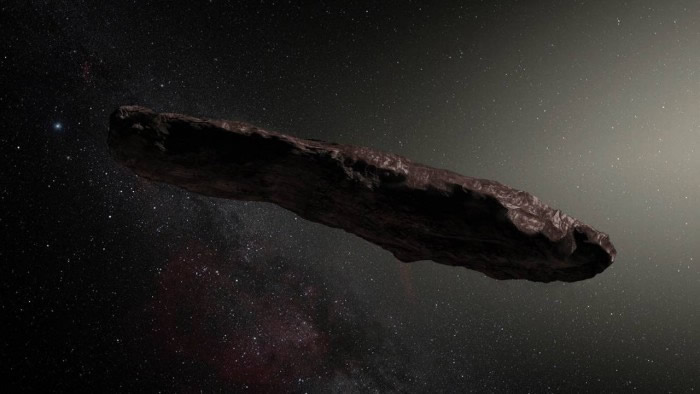 哈佛大学科学家认为星际天体奥陌陌(Oumuamua)可能并非彗星 可能是外星宇宙飞船