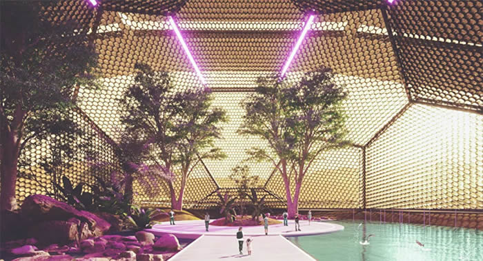 西班牙团队设计出可容纳百万居民的火星城市 以中国神话中的“女娲”命名