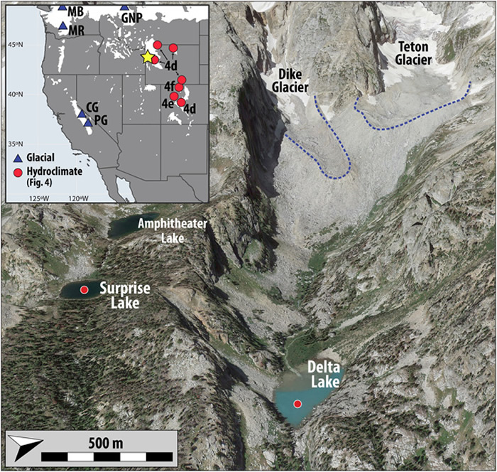 连续1万年的记录表明在早全新世暖化时期美国西部冰川一直处于休眠状态