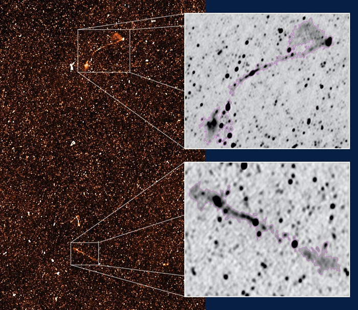 《皇家天文学会月刊》:发现两个新的巨型射电星系 比银河系大62倍