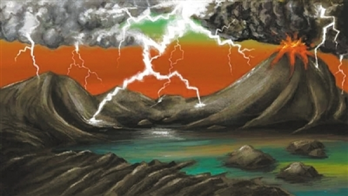 大约40亿年前的地球早期插图(图片来源:物理学家组织网)