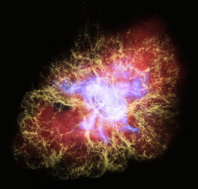 蟹状星云脉冲星的巨射电脉冲能量比之前认为的高出数百倍