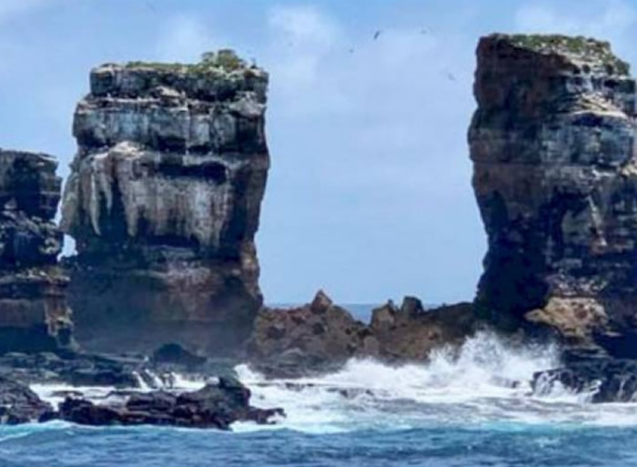 加拉巴哥群岛世界遗产“达尔文拱门”坍塌