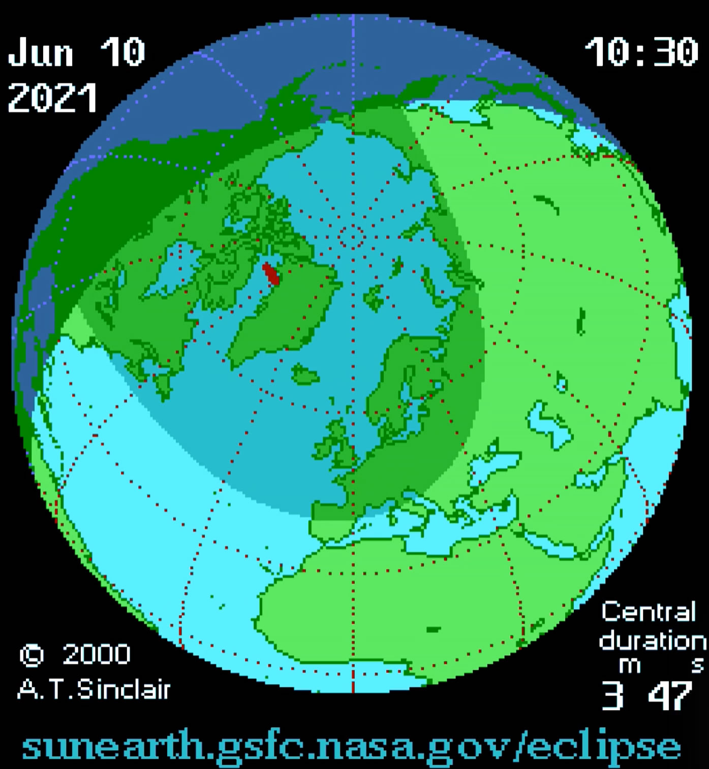 2021年6月10日日食将在天空中呈现一个火环 但仅有少数人能看到日环食