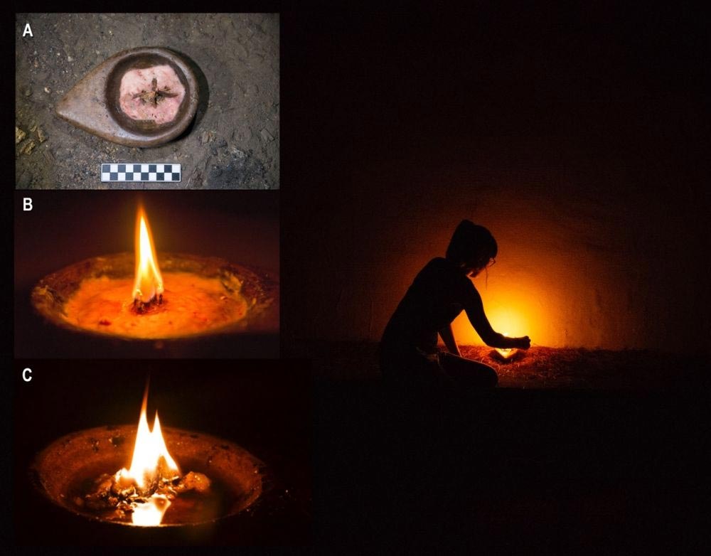 旧石器时代人类如何在洞穴深处生活和创作?有三种常见的“照明系统”