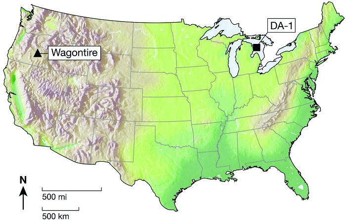 美国水下考古团队在休伦湖下发现9000年前黑曜石石器工具文物