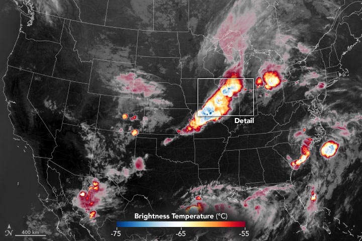 强烈的雷暴会将卷云卷入平流层 这是龙卷风、大冰雹或破坏性大风可能即将到来的信号