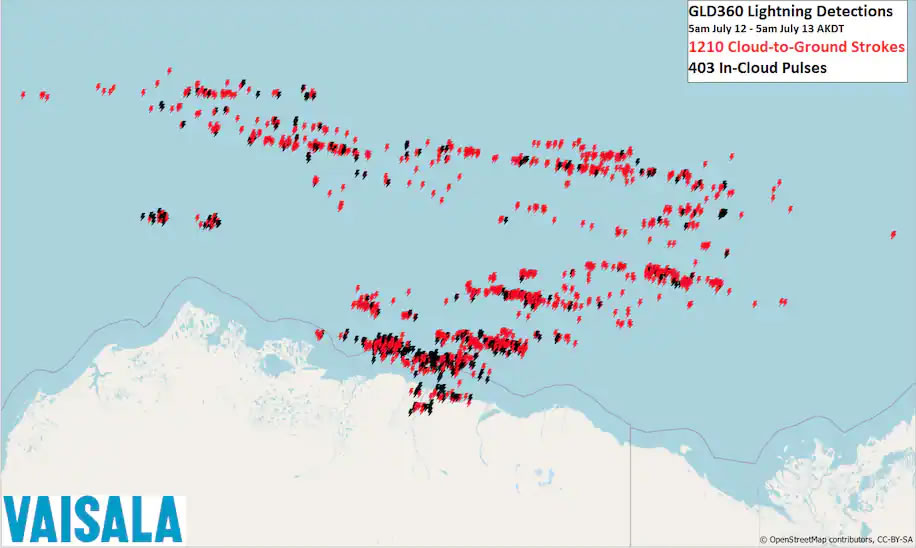北极地区连遭雷暴引震惊