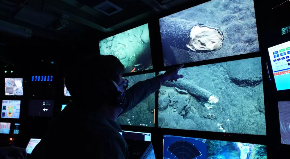 距离加利福尼亚海岸185英里的深海发现一段1米长的猛犸象象牙