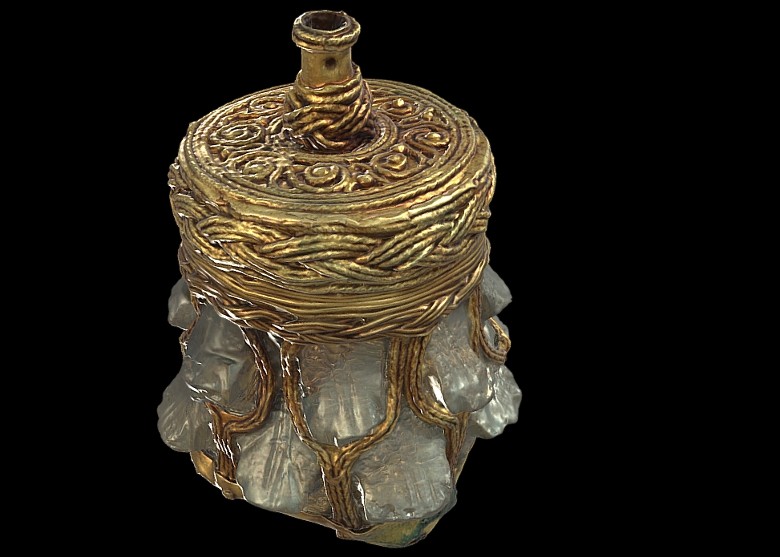 英国苏格兰修复维京时代水晶瓶 展现精细造工