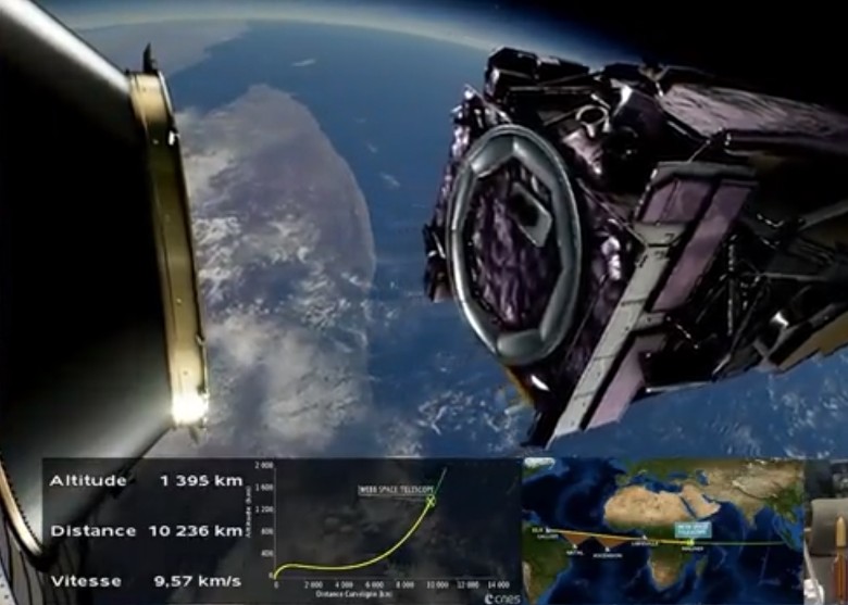 詹姆斯韦伯太空望远镜升空 将有助探索宇宙历史