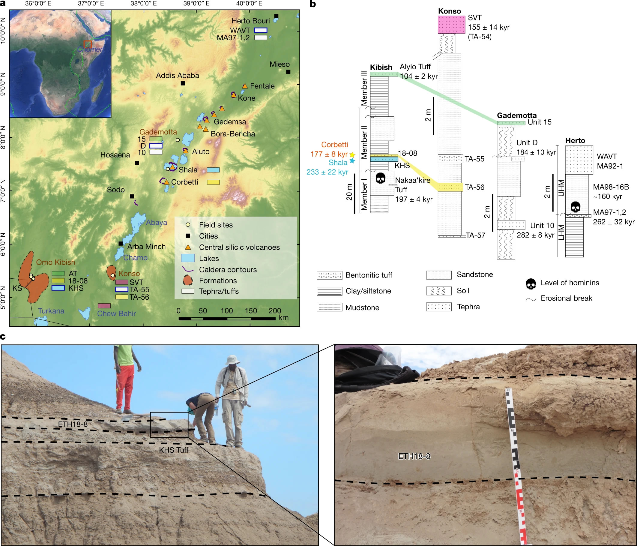 来自埃塞俄比亚的东非已知最古老智人化石年代比此前认为的提早至少36000年